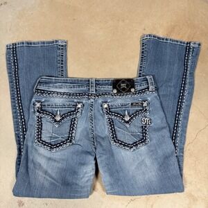 Miss Me Jeans Women Size 30x31 Bootcut Embellished Denim JE5545B2R